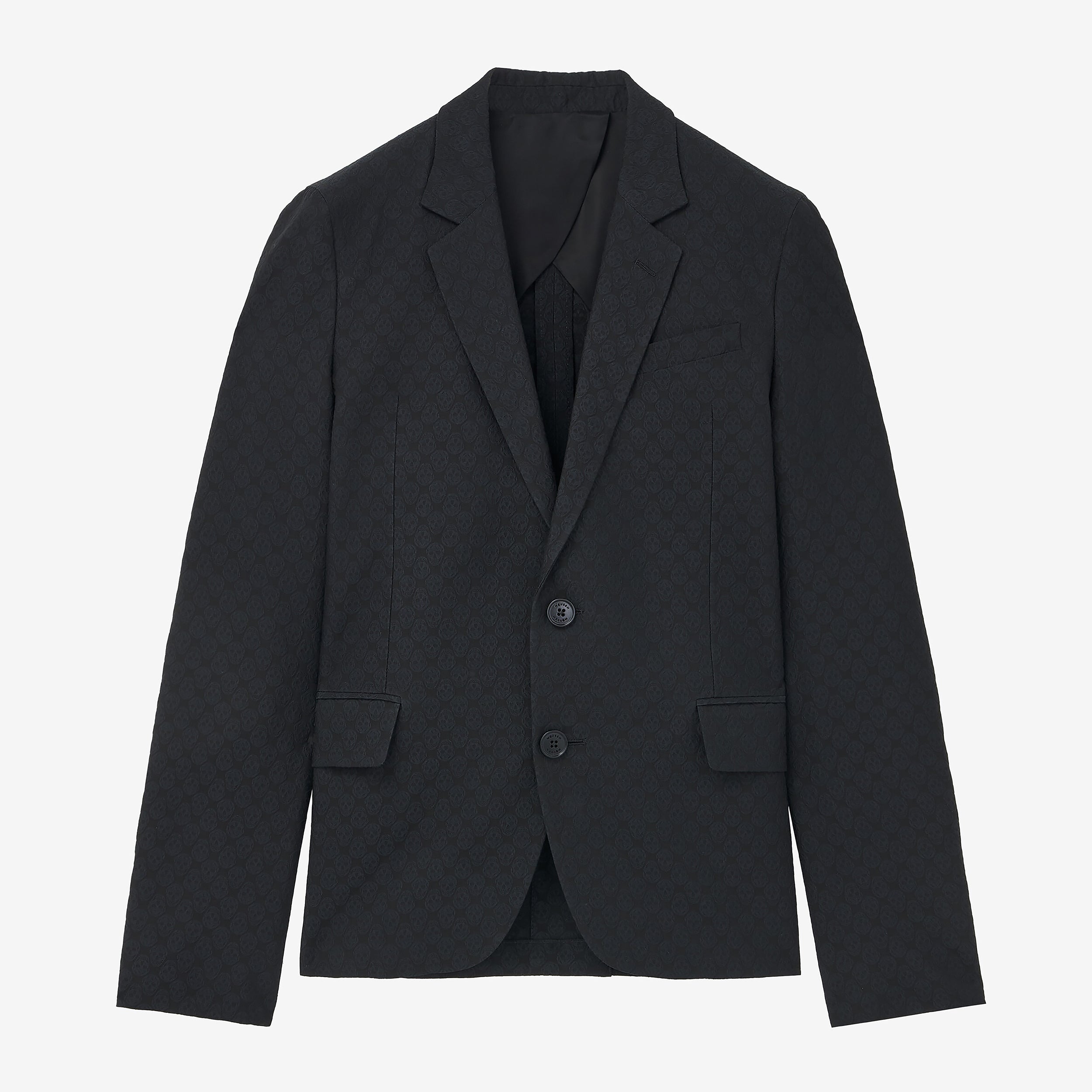 Alexander McQuuen Skull Jacquard Deconstructed Jacket