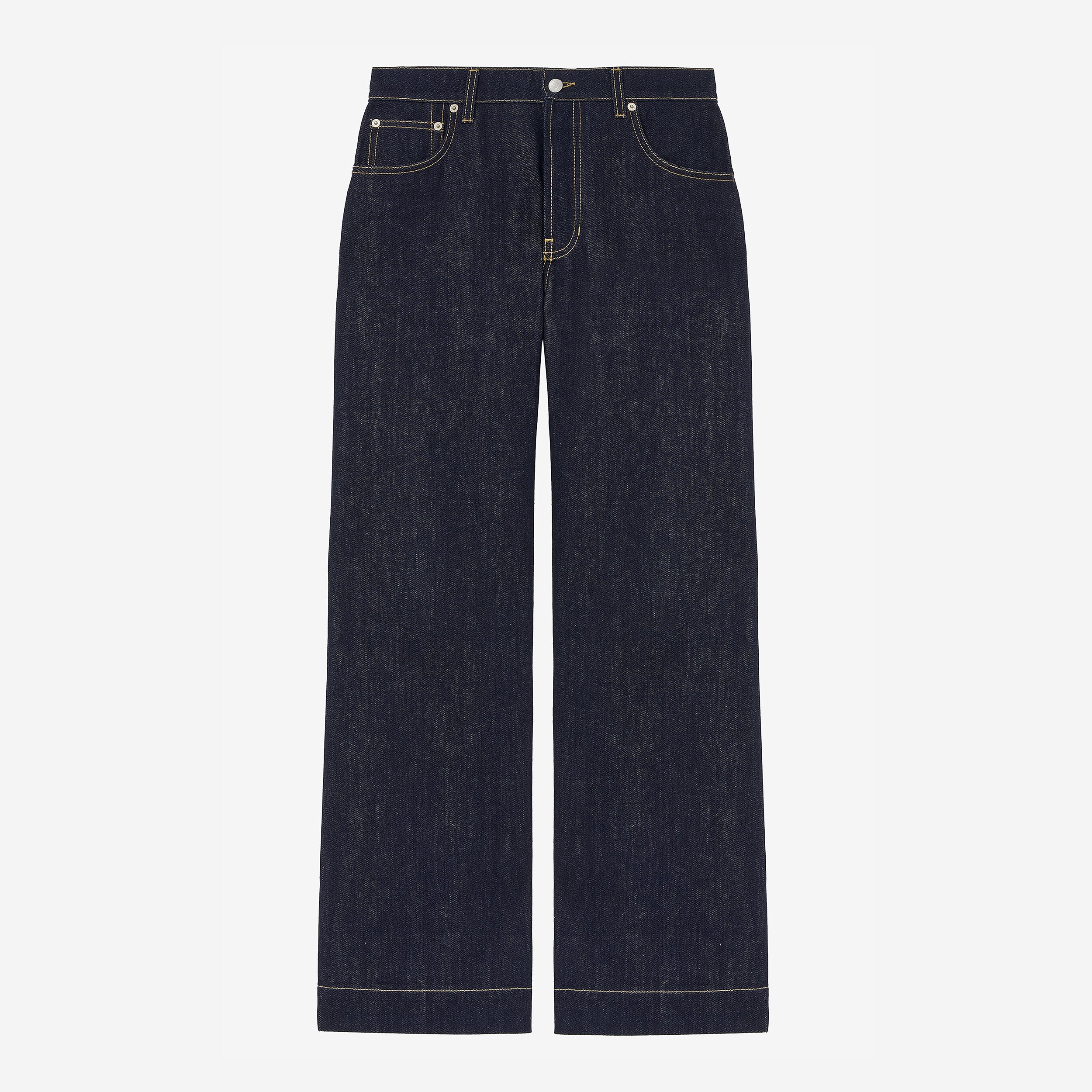 Alexander McQueen Wide Leg Denim Jeans