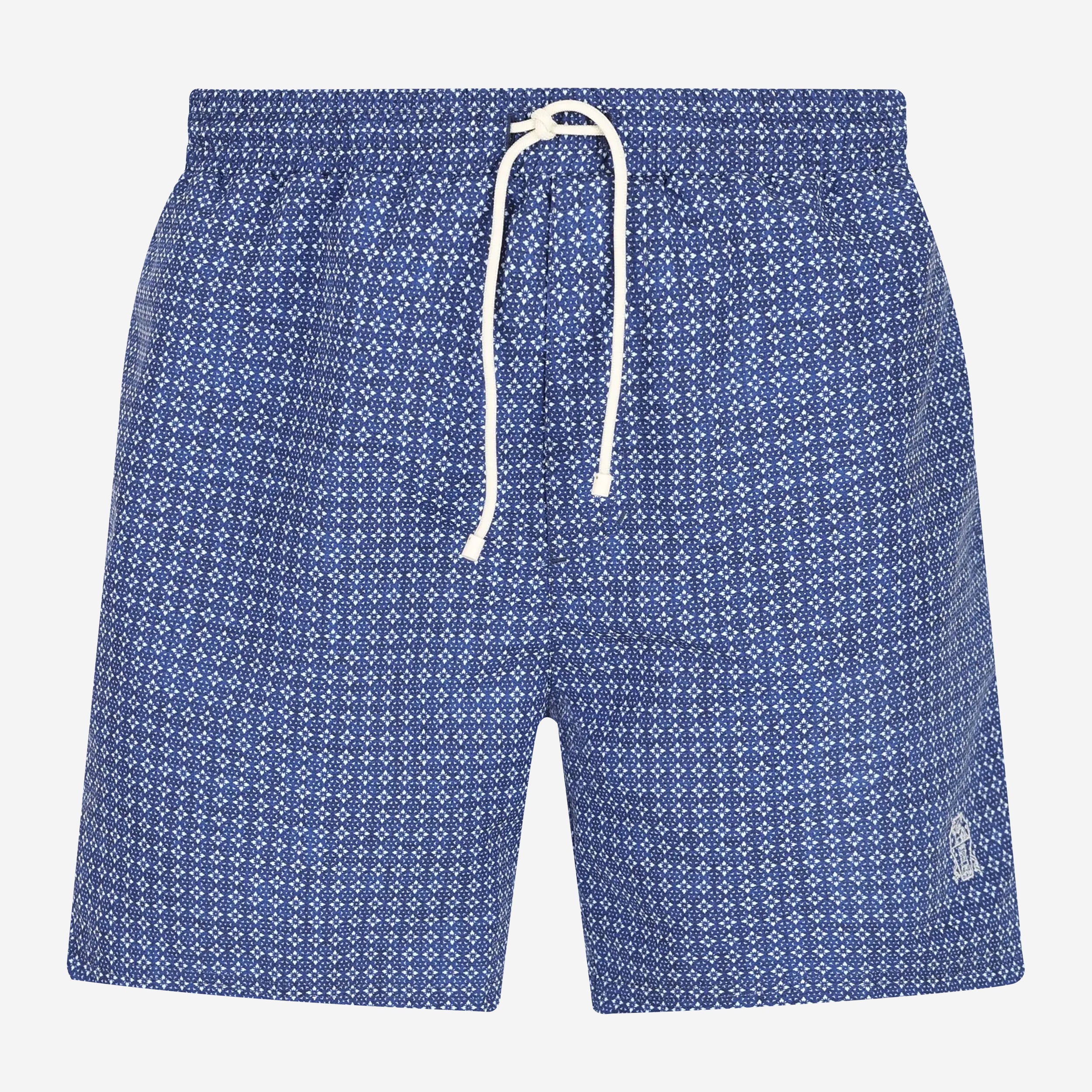 Brunello Cucinelli Floral Print Nylon Swim Shorts