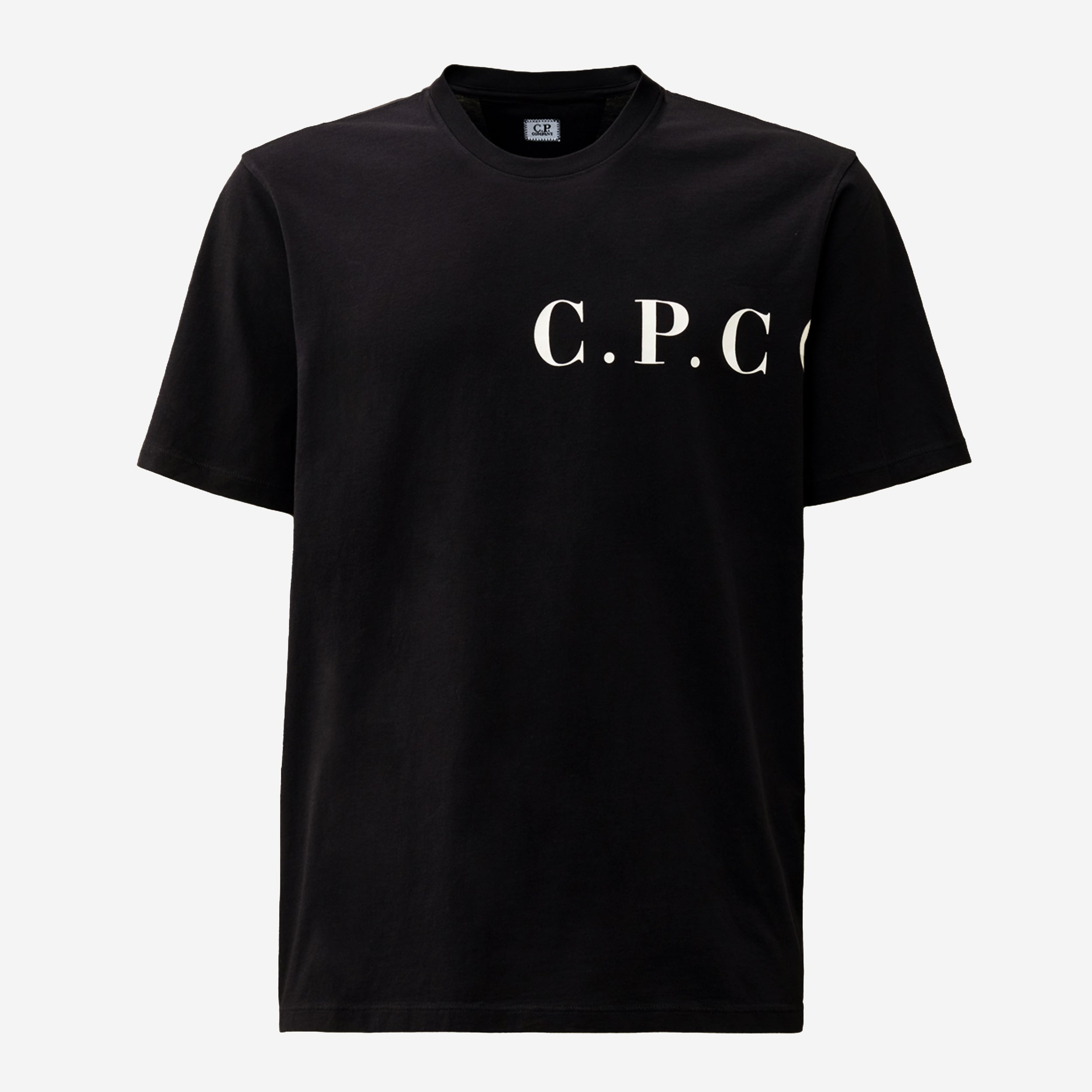 C.P. Company 30/1 Jersey Front-Back Logo T-Shirt