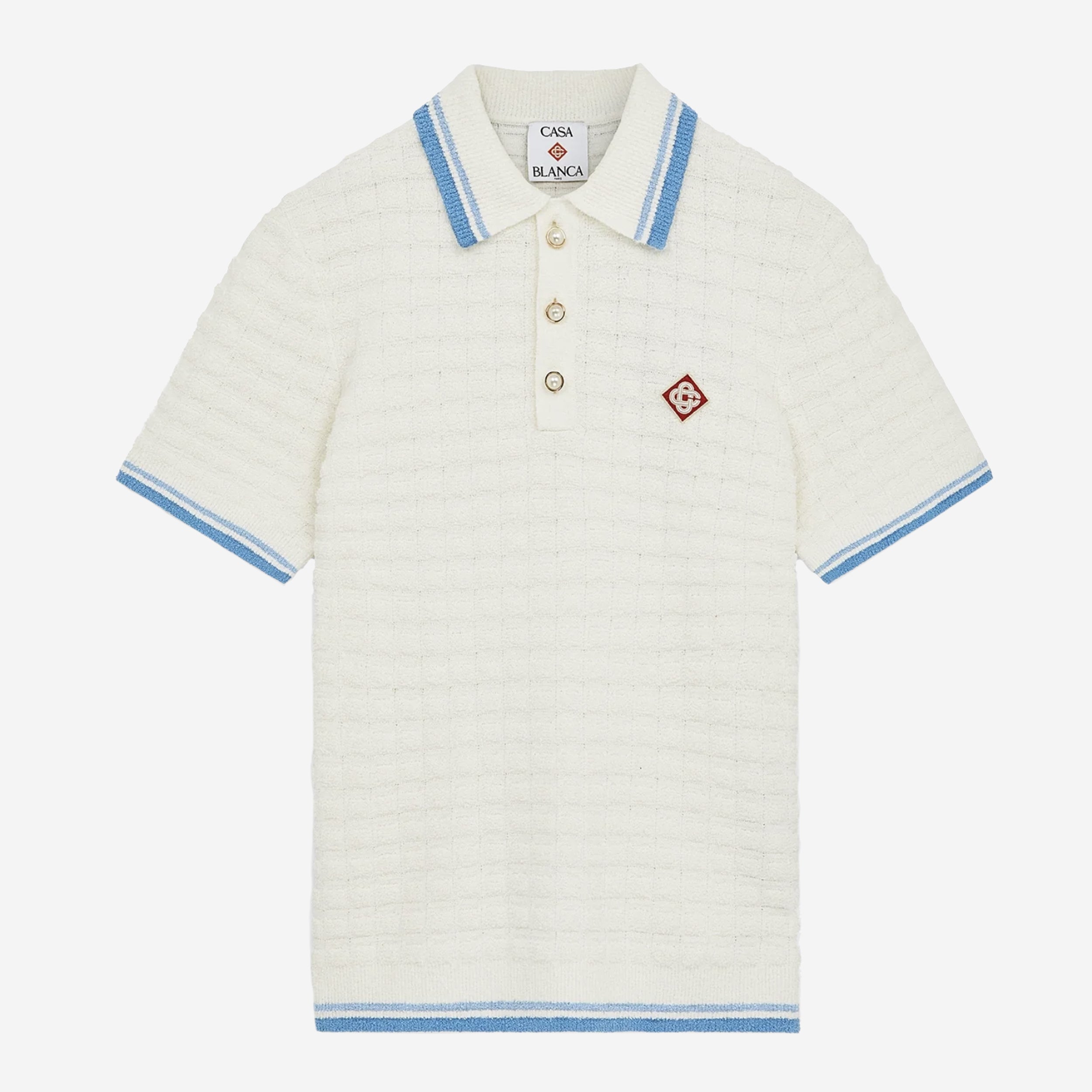 Casablanca Cotton Boucle Polo Shirt