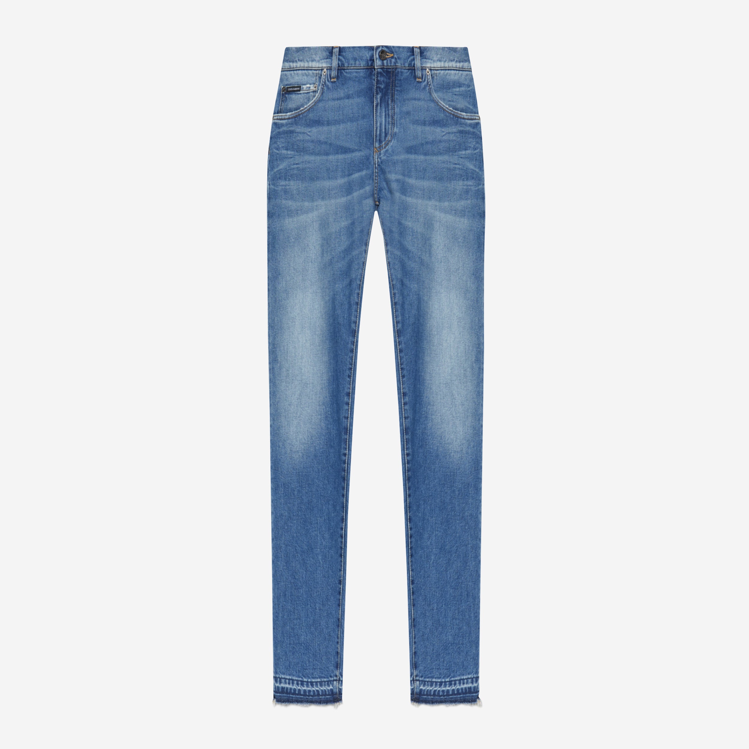 Dolce &  Gabbana Slim-Fit Stretch Cotton Plaque Jeans