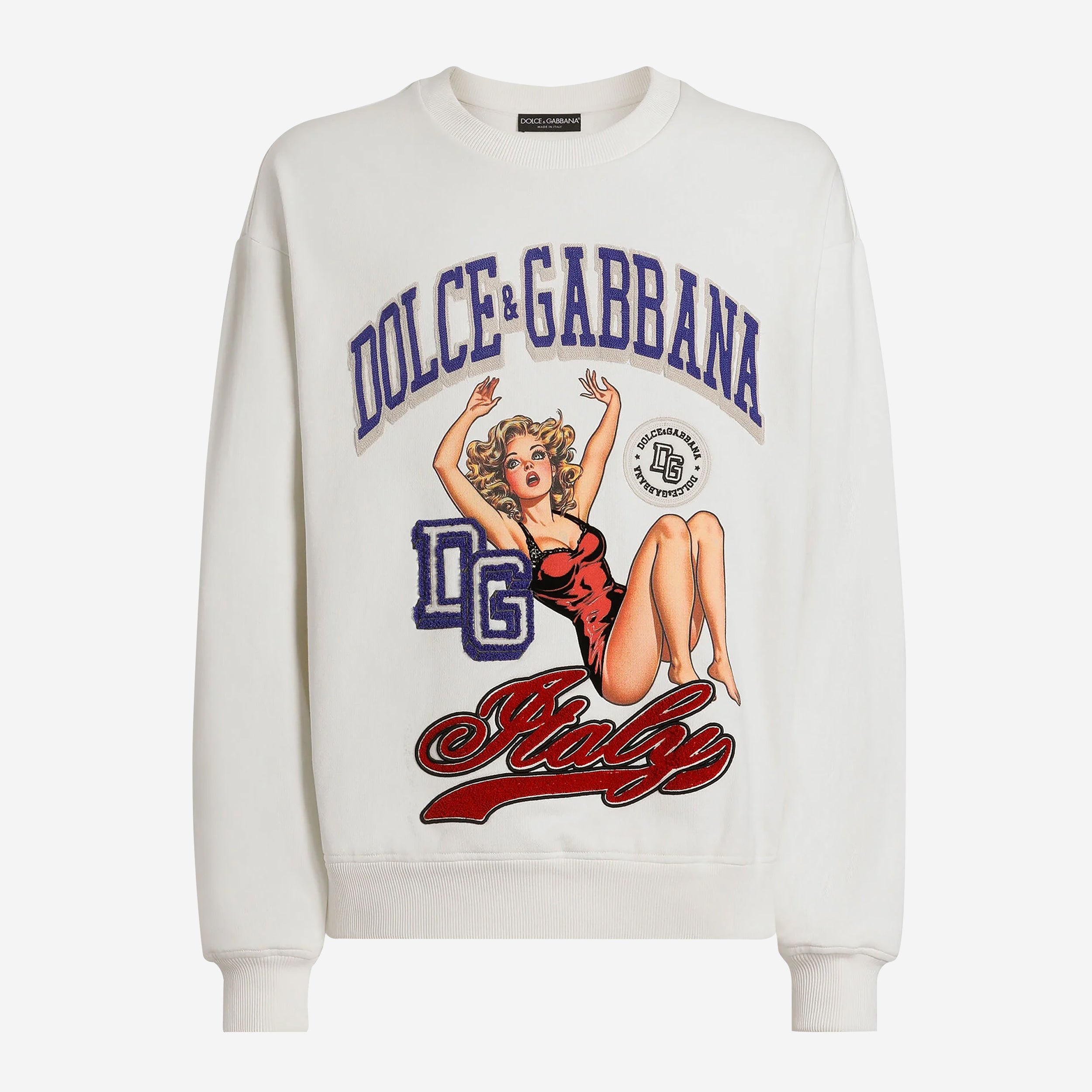 Dolce & Gabbana Print And Embroidery Sweatshirt