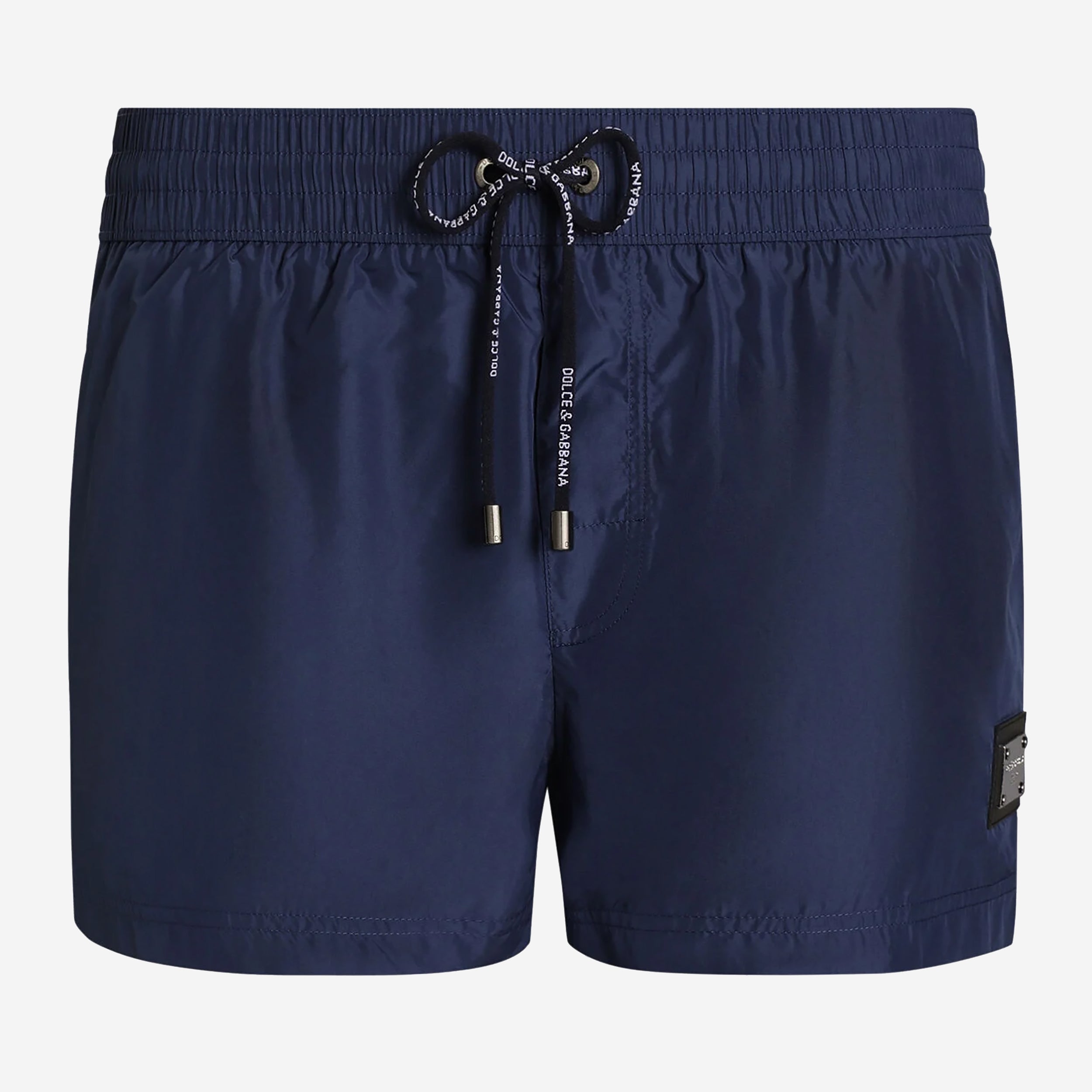 Dolce & Gabbana Branded Tag Short Swim Trunks