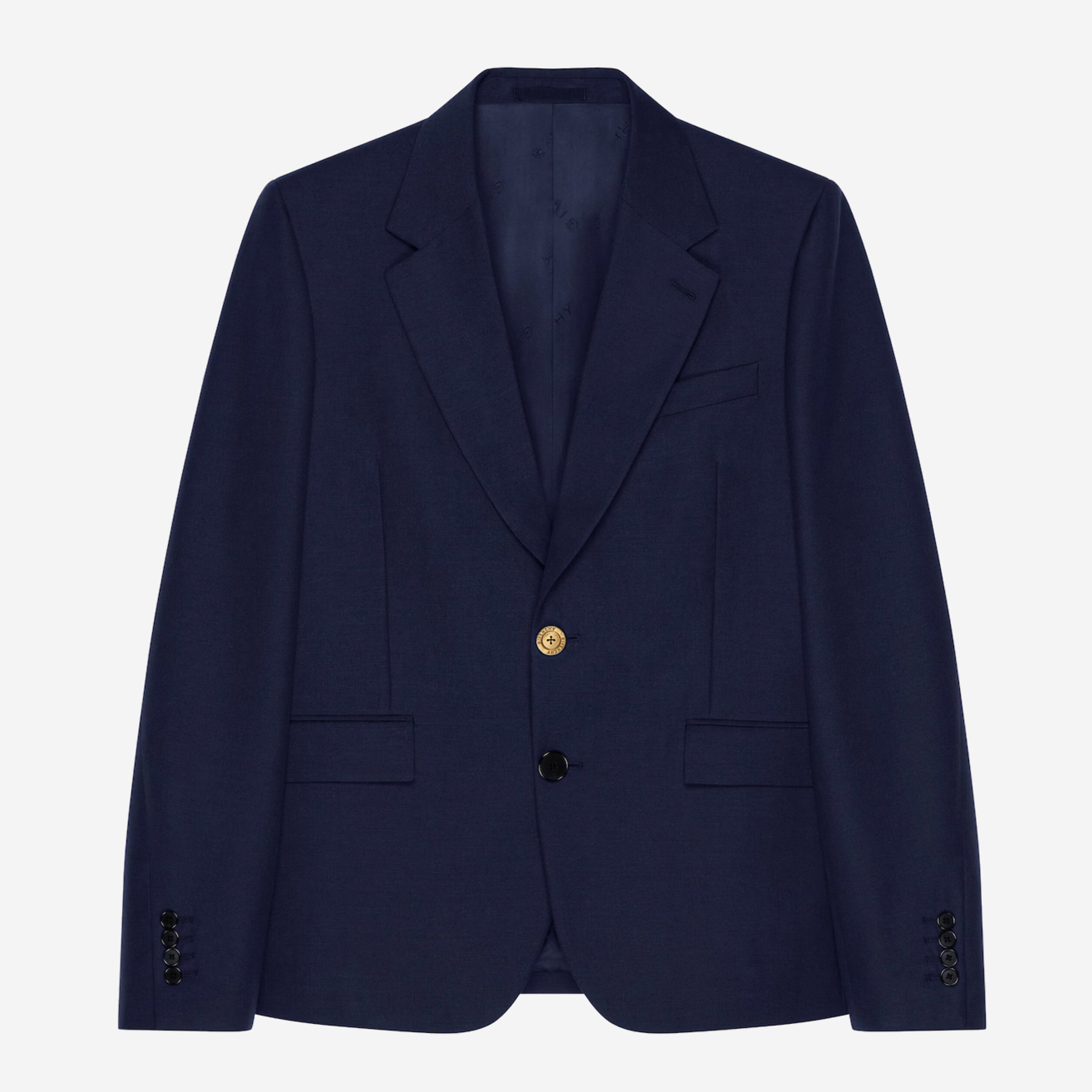 Givenchy Single-Breasted Wool And Mohair Blazer