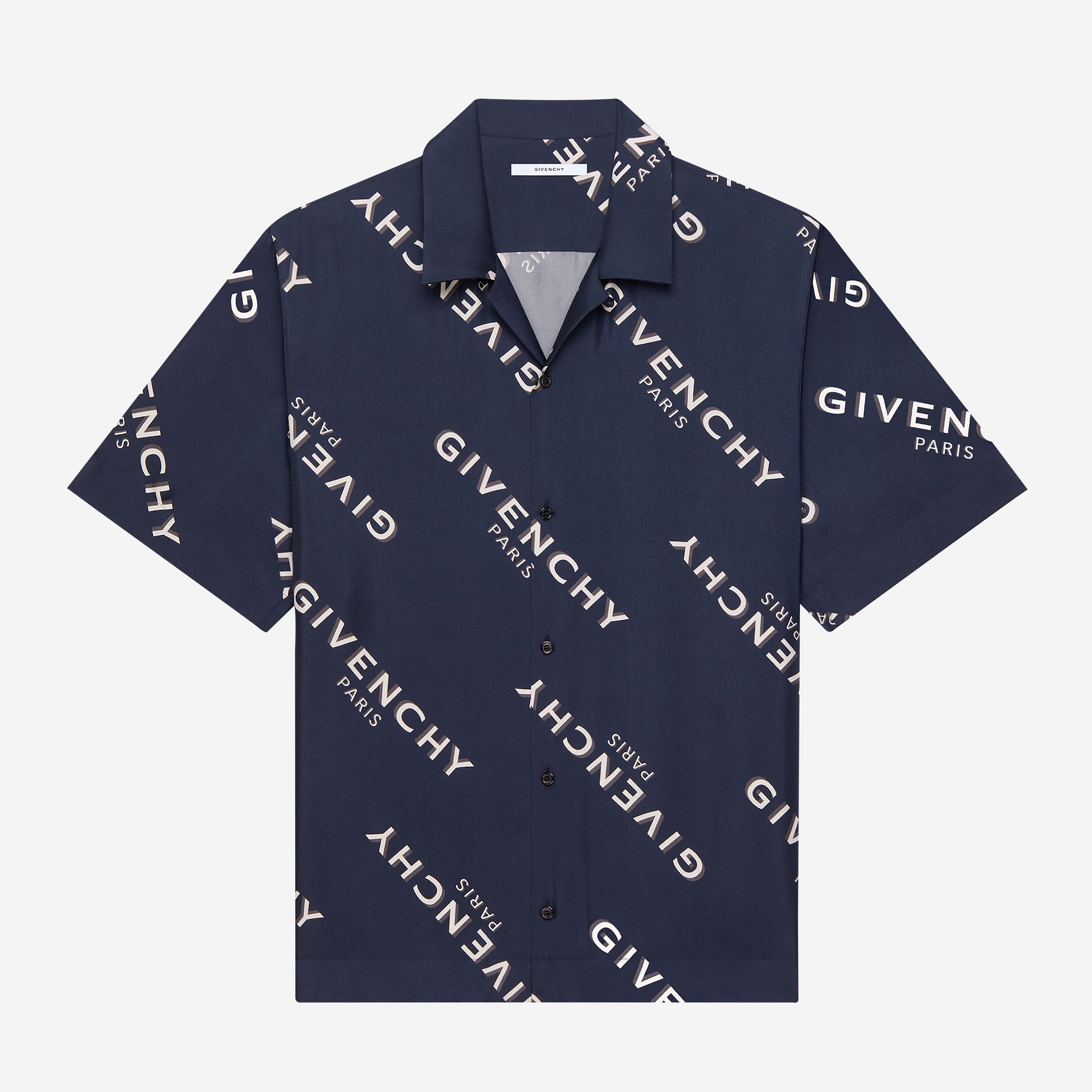 Givenchy Silk Twill Shadow Print Shirt