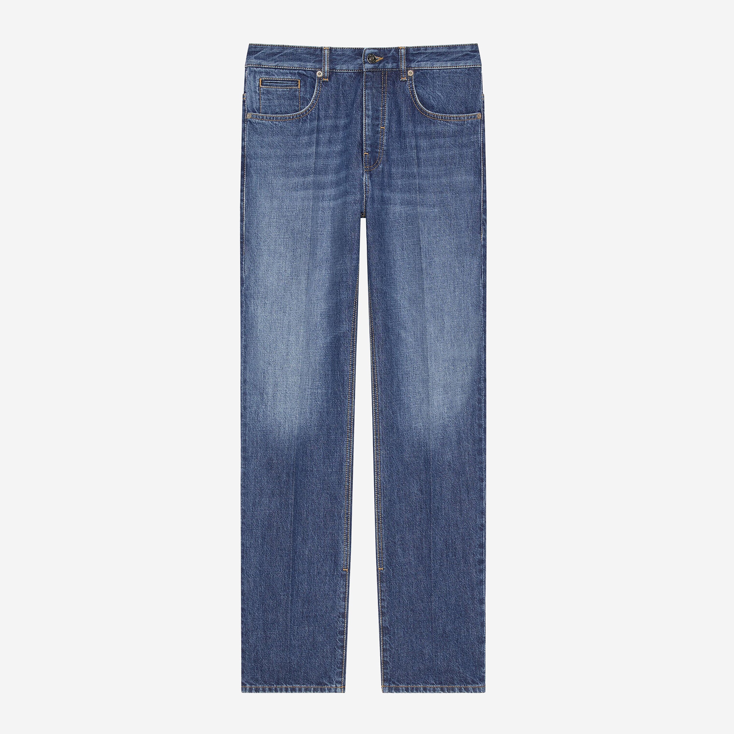 Givenchy Washed Denim Straight Jeans