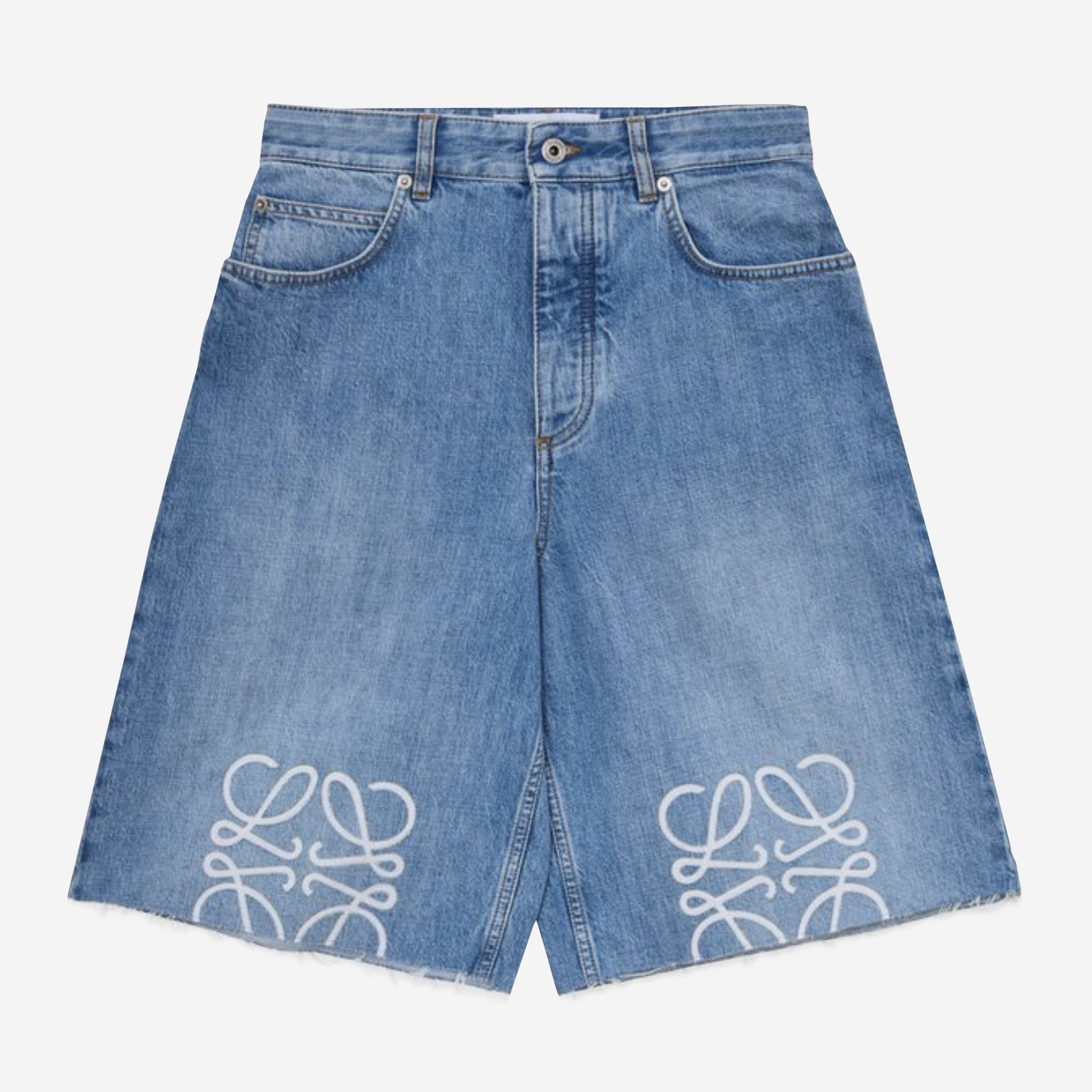 Loewe Anagram Denim Shorts