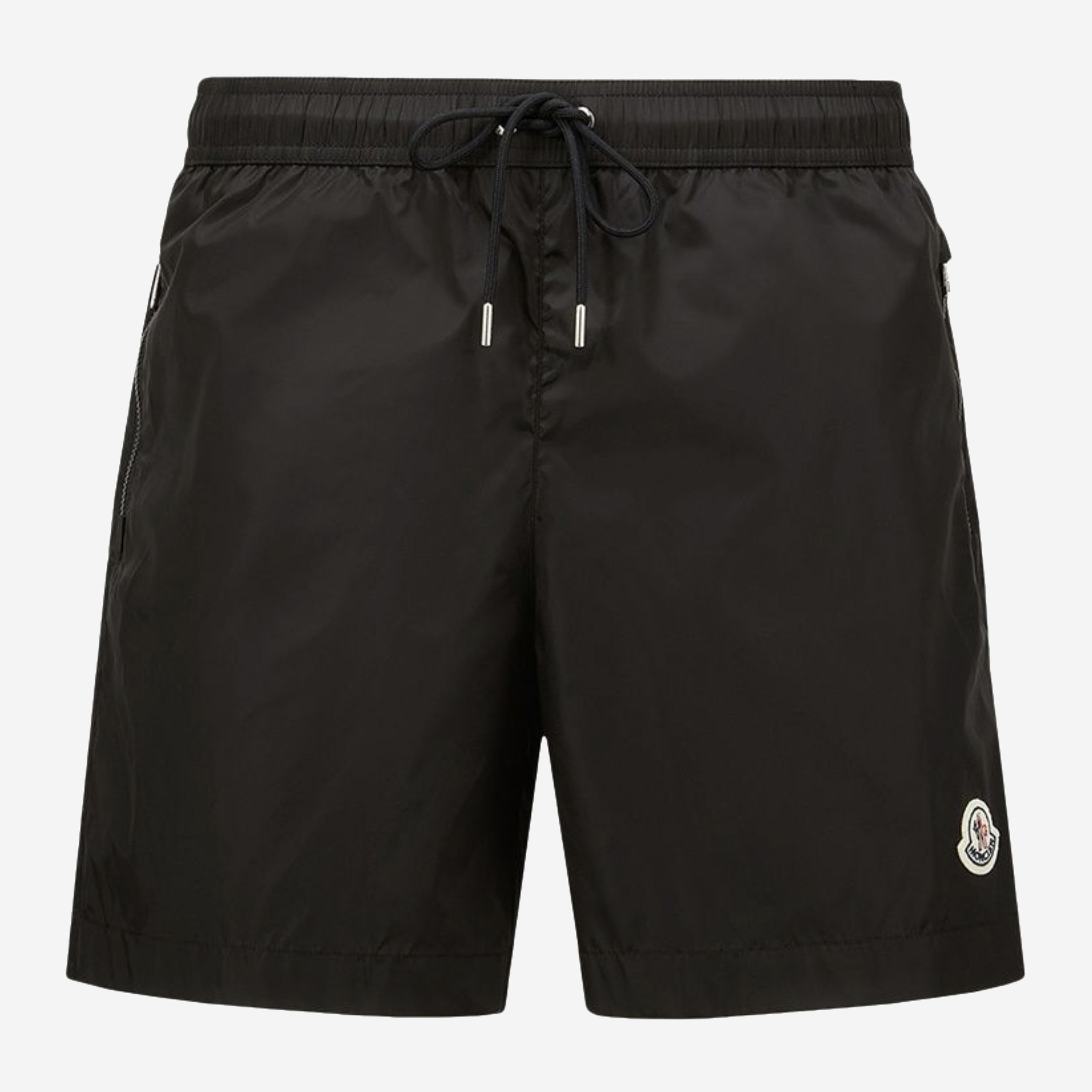 Moncler Zip Pocket Logo Patch Swim Shorts