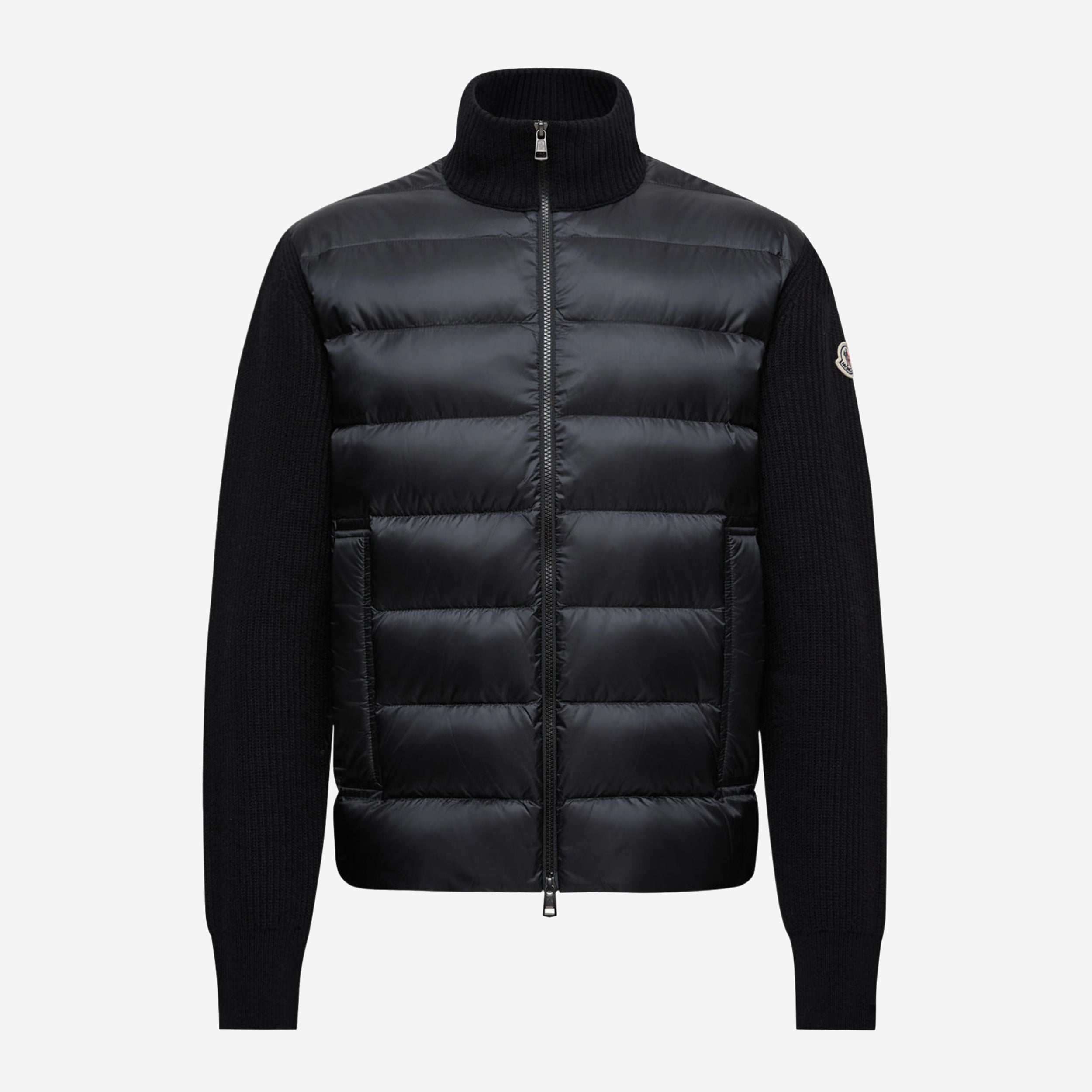 Moncler Padded Wool & Cashmere Zip-Up Cardigan