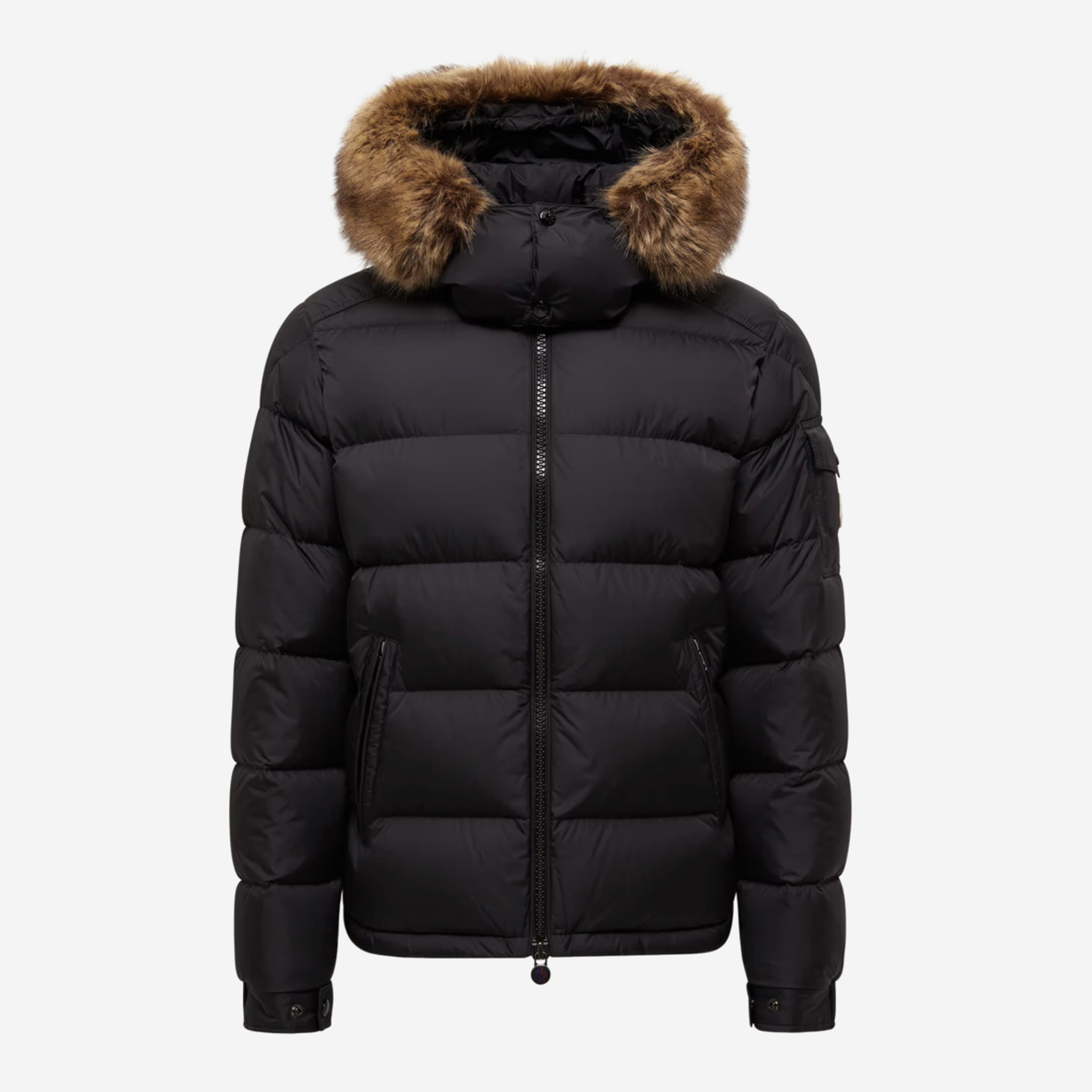 Moncler Mayaf Hooded Short Down Fur Jacket