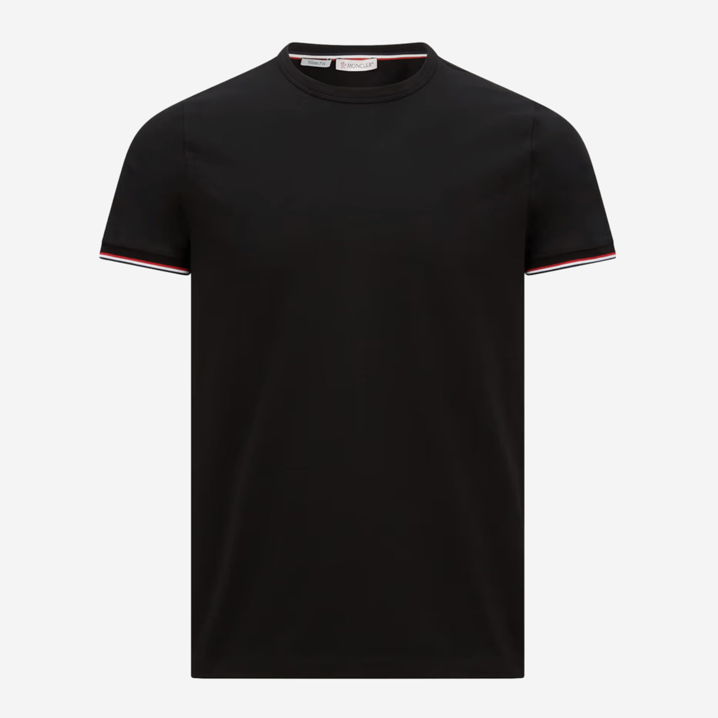 Moncler Tricolor-Trimmed Cotton T-Shirt